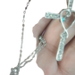 Infinity Love Heart Cross Birthstone Crystal Necklace