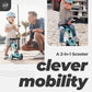 Scoot & Ride 2-in-1 Ride-On & Stand Scooter, Ages 1-5, Highwaykick 1, Blueberry