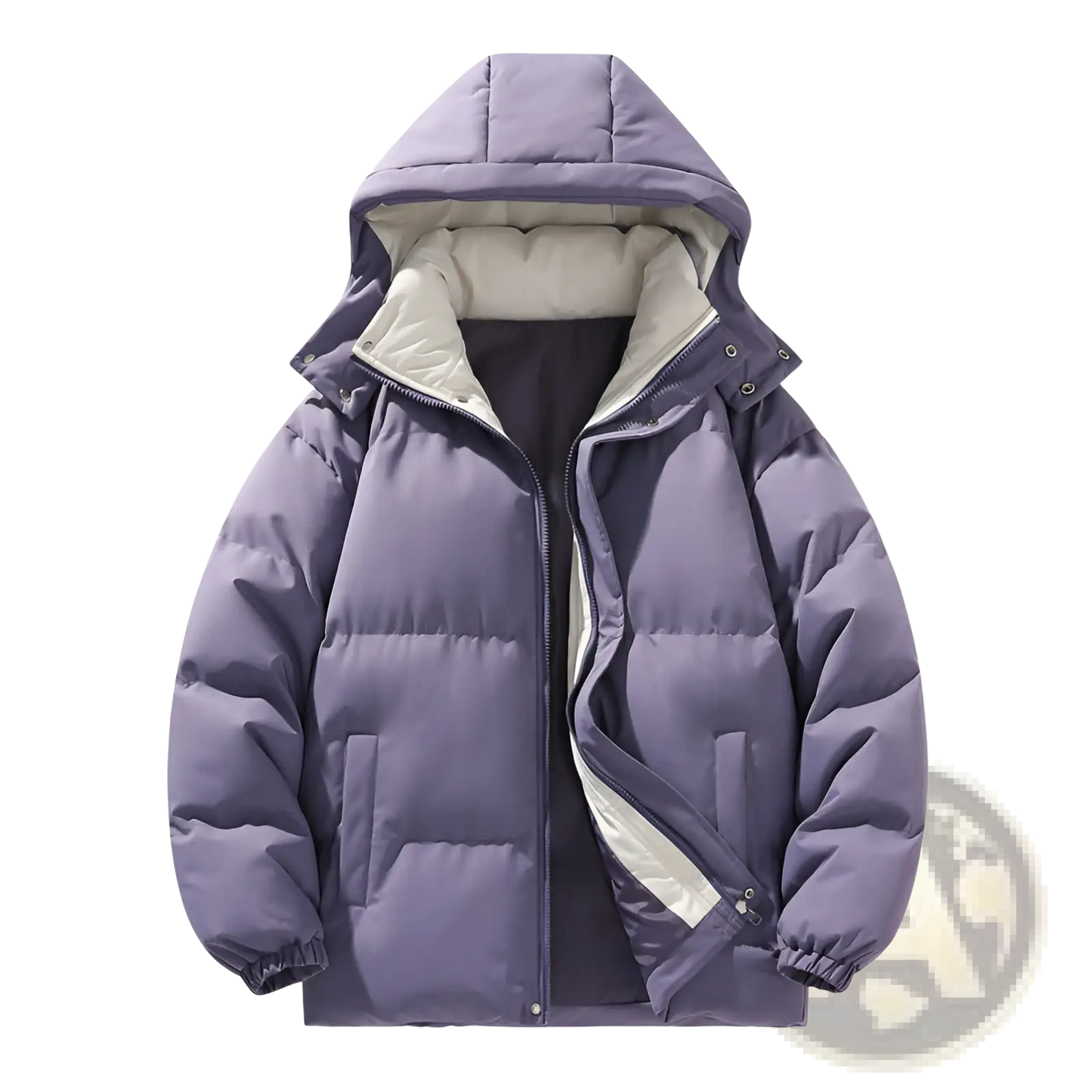 Insulated Hooded Quilted Puffer Jacket for Outdoor Sports