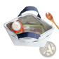 Insulated Oxford Bento Lunch Bag with Zipper Closure