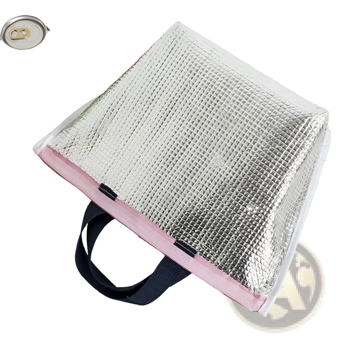 Insulated Oxford Bento Lunch Bag with Zipper Closure