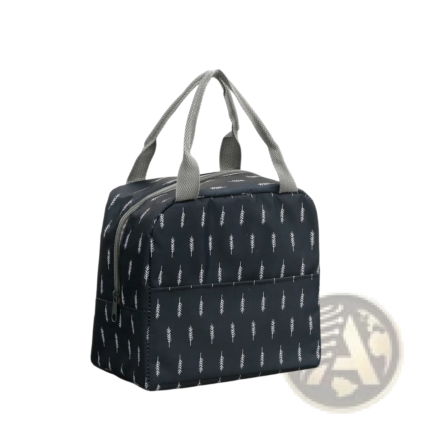 Insulated Waterproof Lunch Bag Striped Cactus Pattern