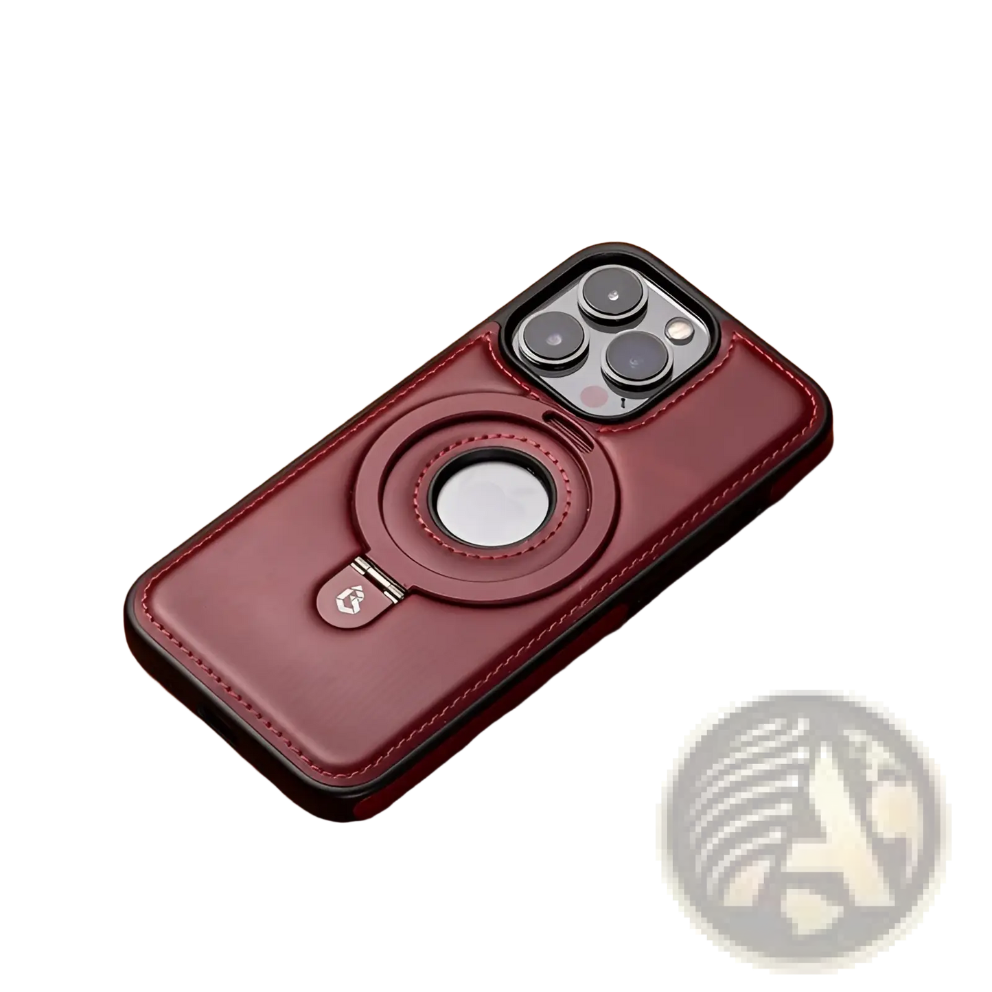 Iphone 16 Pro Max Magnetic Leather Case with Stand