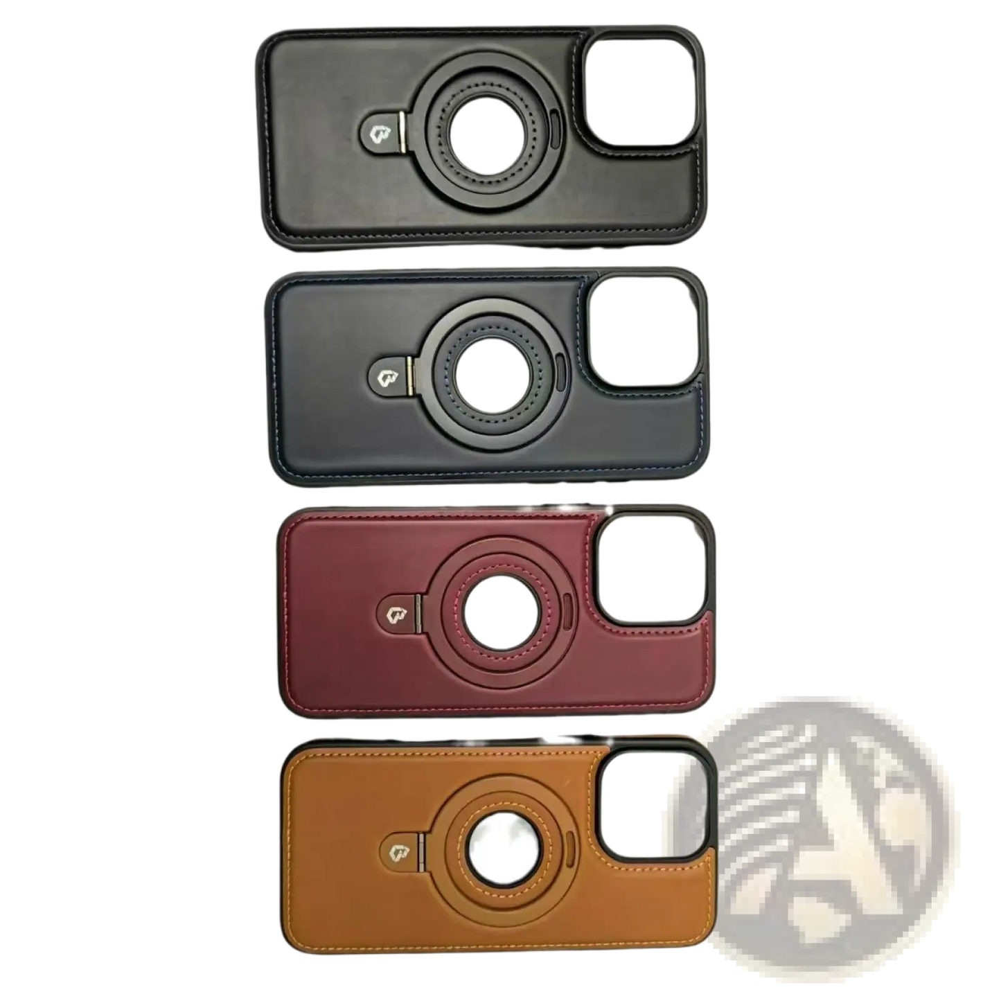 Iphone 16 Pro Max Magnetic Leather Case with Stand