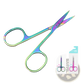Iridescent Stainless Steel Butterfly Eyebrow Trimmer Scissors