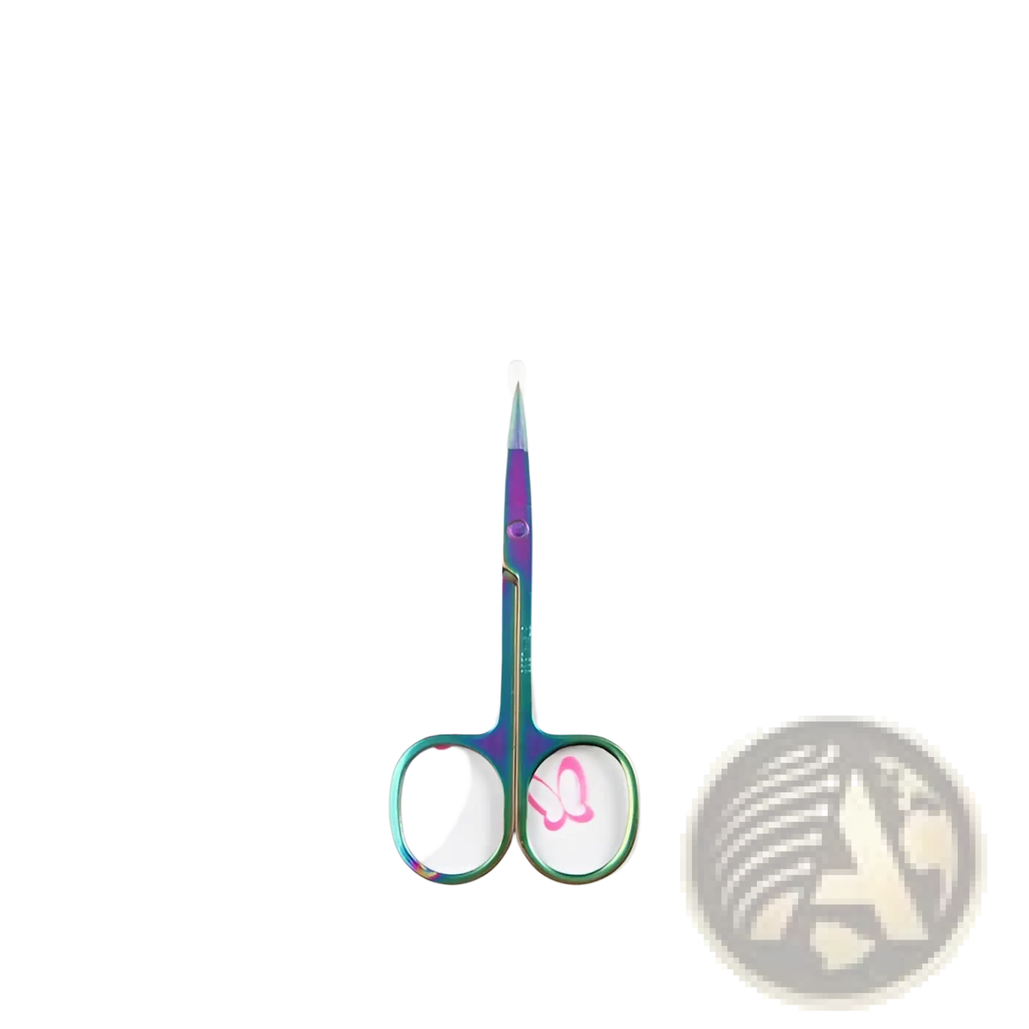 Iridescent Stainless Steel Butterfly Eyebrow Trimmer Scissors