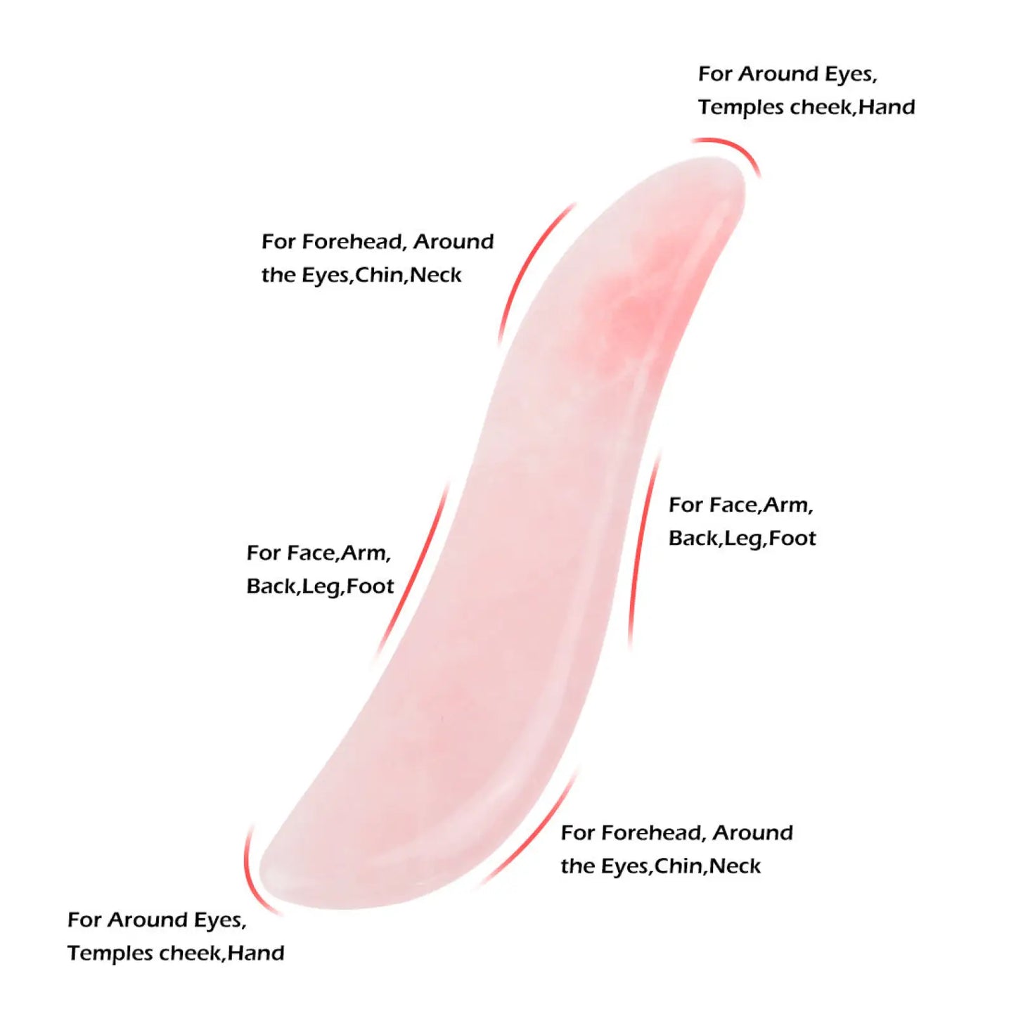 Jade Gua Sha Facial Massage Tool for Skin Care