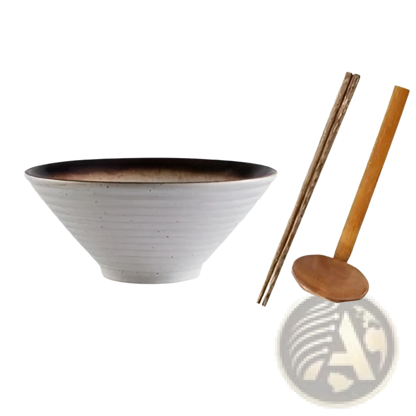 Japanese Ceramic Bowls Rustic Speckled Tableware Set