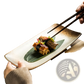 Japanese Ceramic Sushi Plates Rectangular Trays