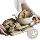 Japanese Stoneware 6 Inch Binaural Ceramic Soup Bowl