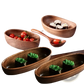 Japanese Sushi Platter Handcrafted Wooden Boat Set