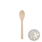 Japanese Wooden Honey Spoon Handcrafted Hemu Wood