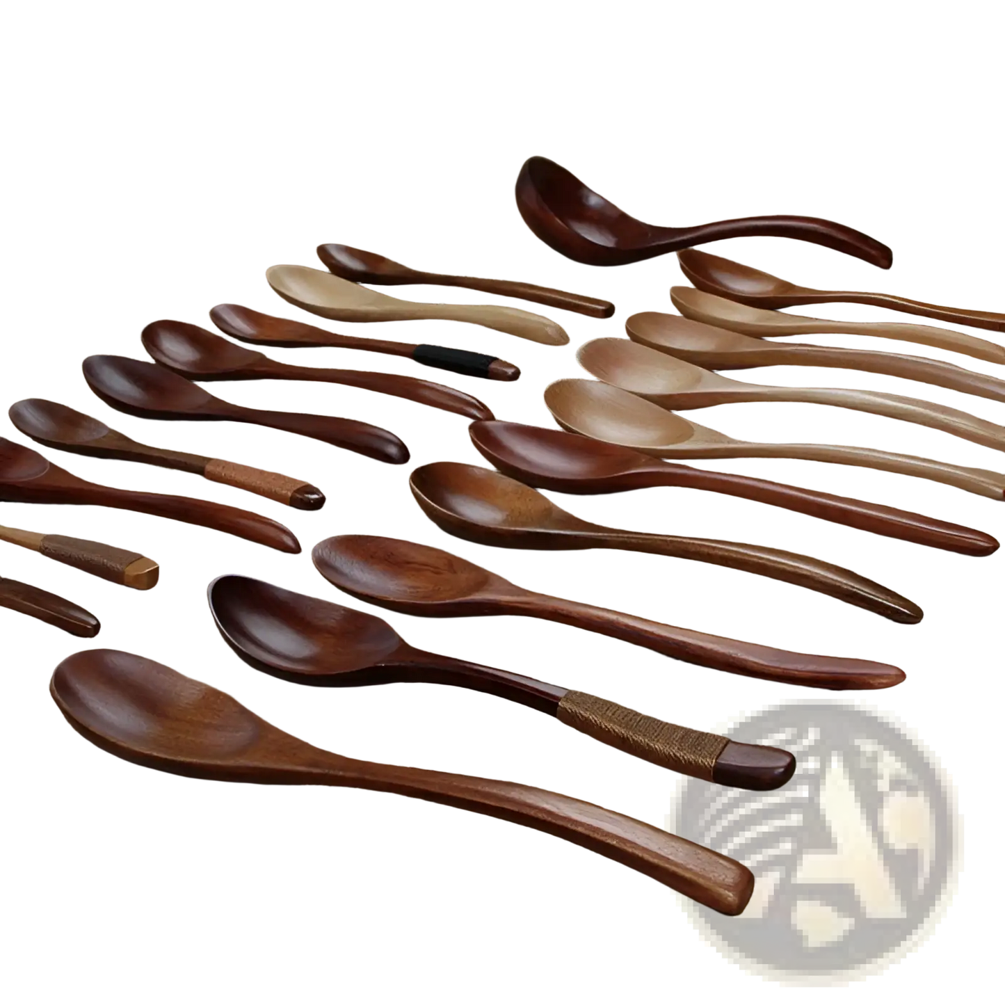 Japanese Wooden Honey Spoon Handcrafted Hemu Wood