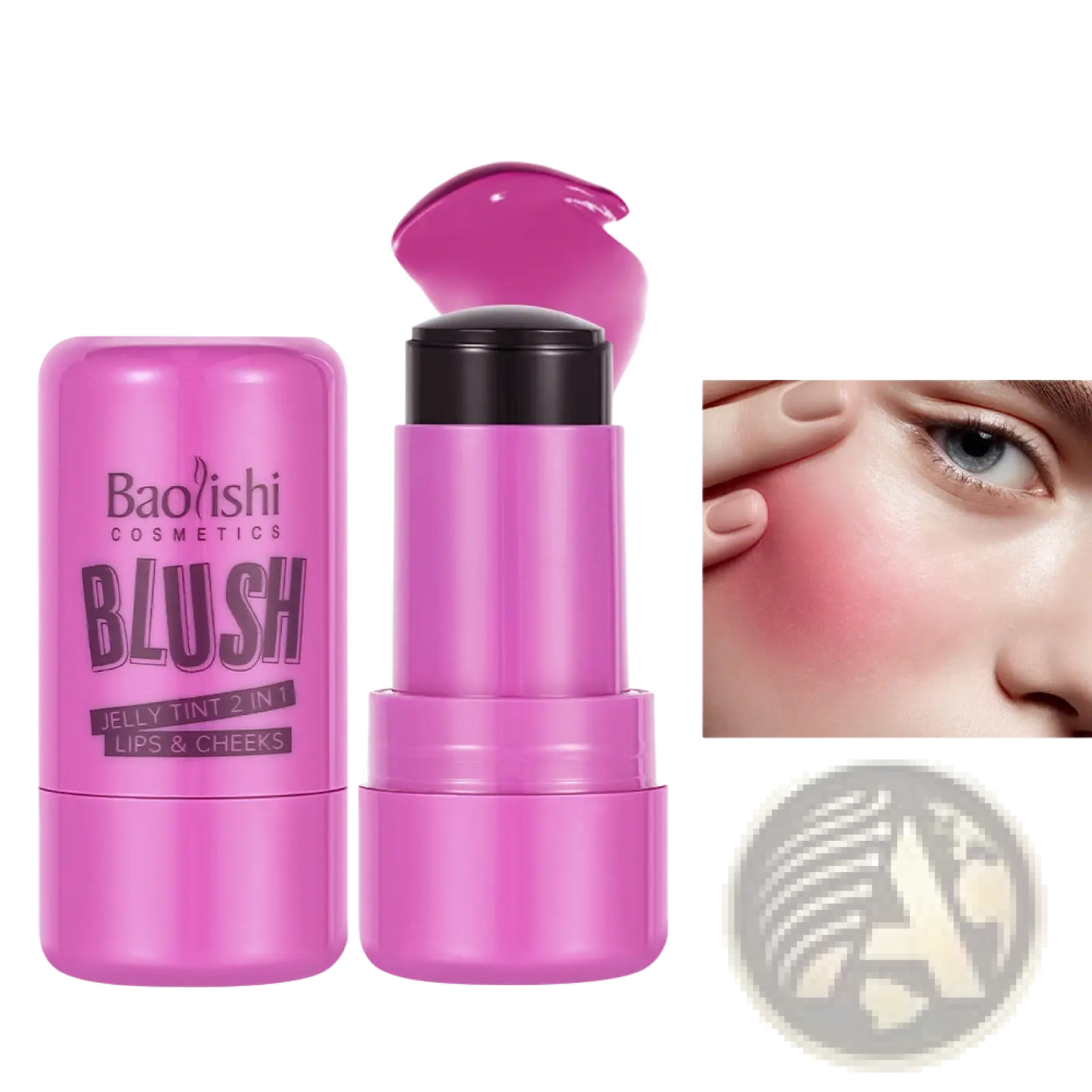 Jelly Blush Stick Shimmer Lip and Cheek Tint 26.5g
