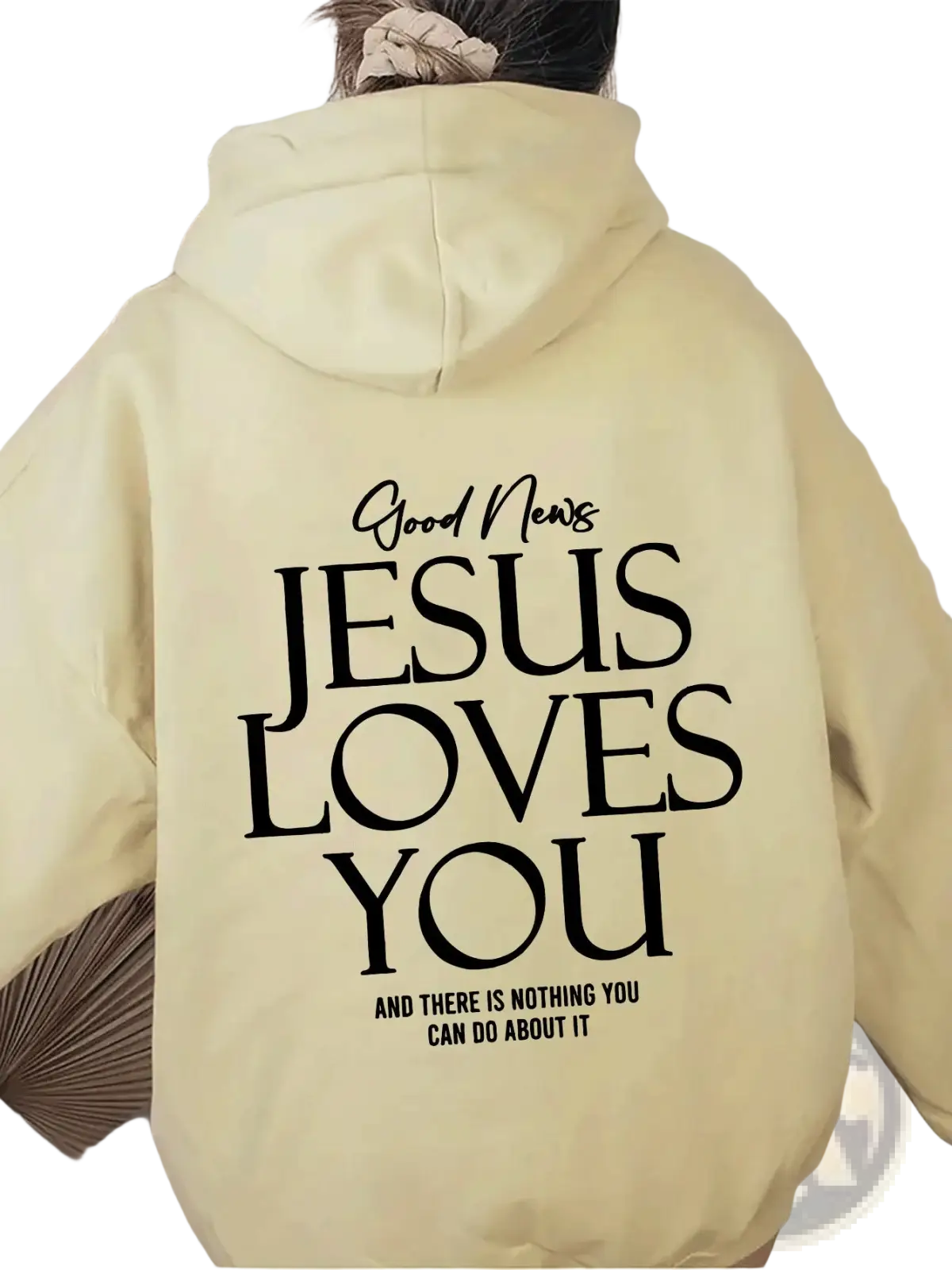 Jesus Loves you Oversized Streetwear Kangaroo Pocket Hoodie