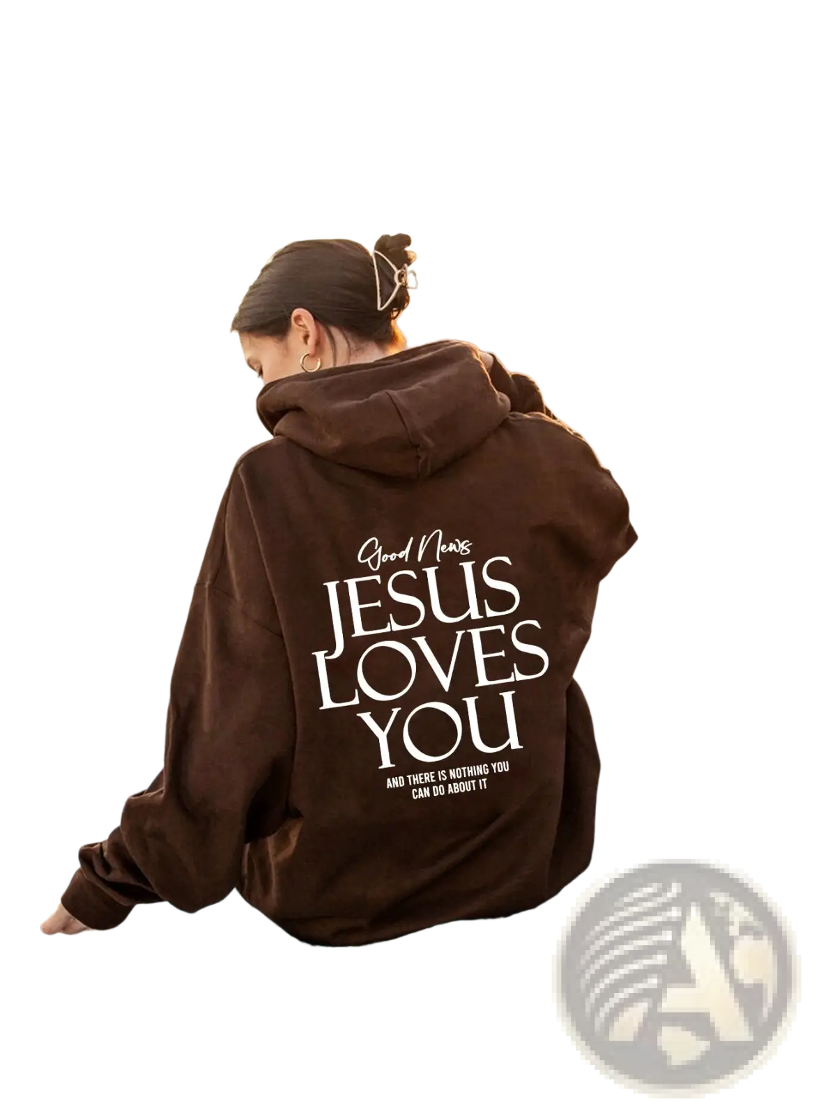 Jesus Loves you Oversized Streetwear Kangaroo Pocket Hoodie