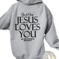 Jesus Loves you Oversized Streetwear Kangaroo Pocket Hoodie