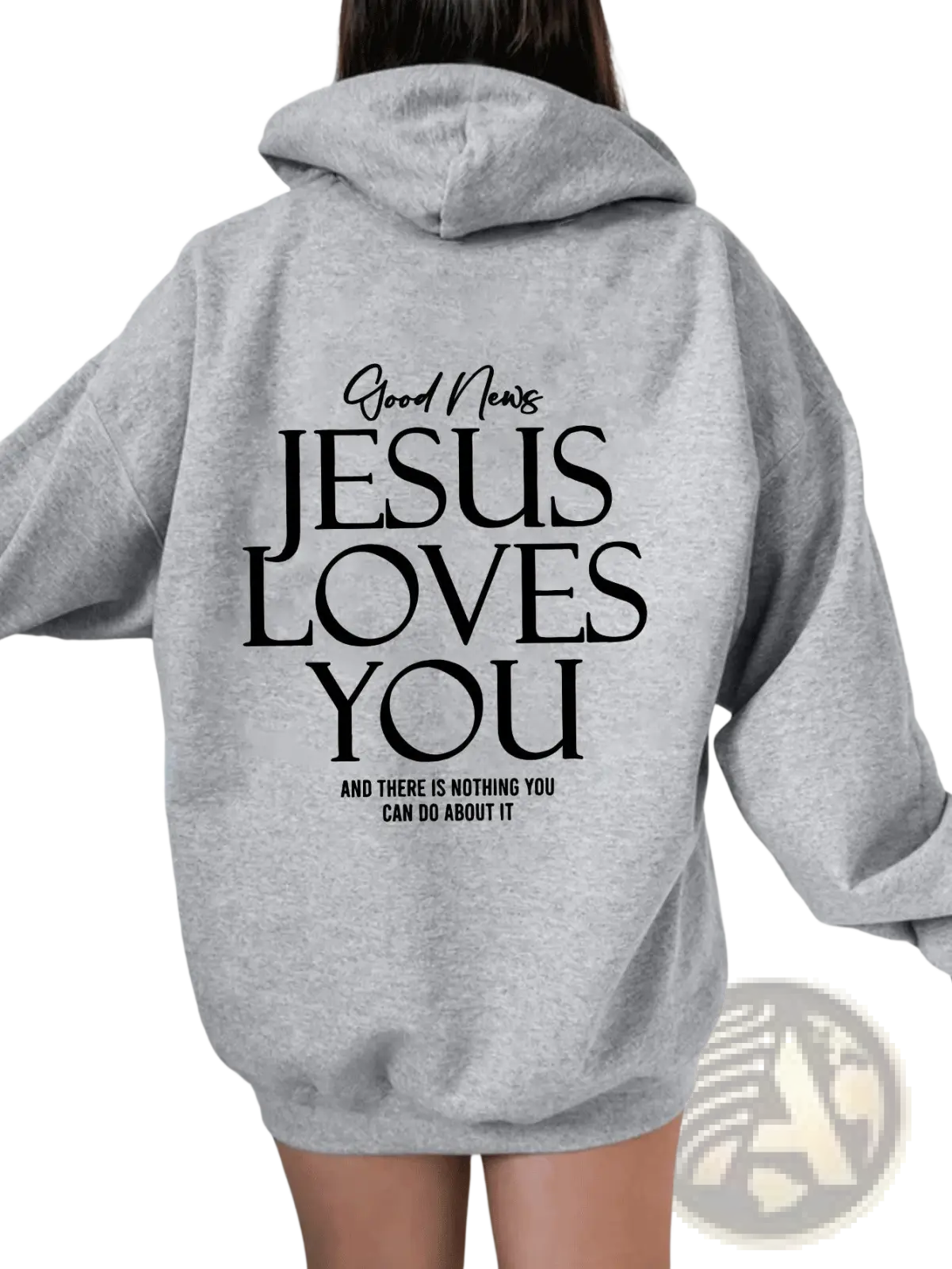 Jesus Loves you Oversized Streetwear Kangaroo Pocket Hoodie