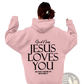 Jesus Loves you Oversized Streetwear Kangaroo Pocket Hoodie