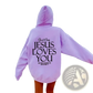 Jesus Loves you Oversized Streetwear Kangaroo Pocket Hoodie