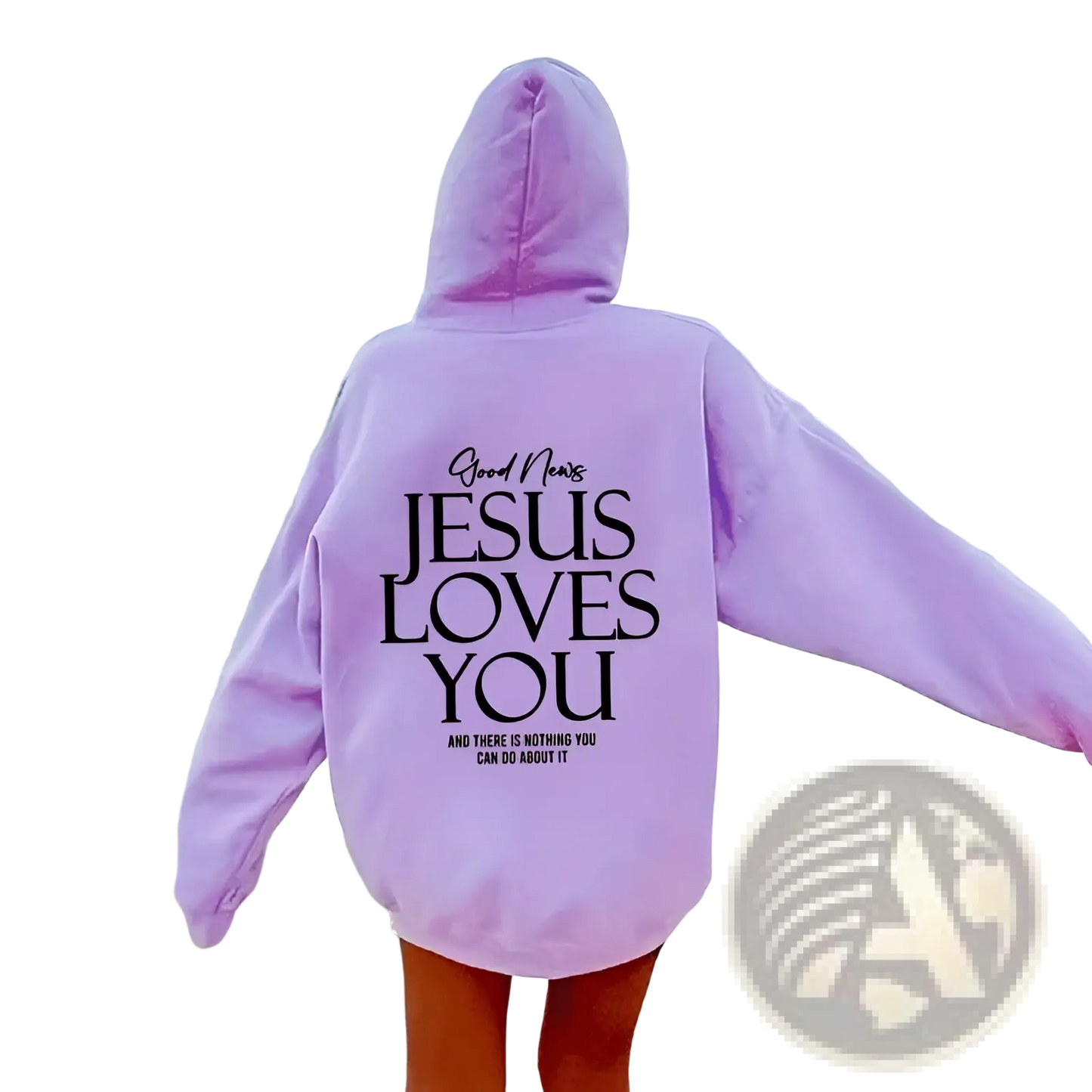 Jesus Loves you Oversized Streetwear Kangaroo Pocket Hoodie
