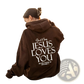 Jesus Loves you Oversized Streetwear Kangaroo Pocket Hoodie