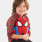 Cubcoats Transforming 2 in 1 Toddler Unisex Marvel's Spider Man 2-in-1 Stuffed Animal Hoodie Red