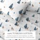 Turkish Cotton Christmas Flannel Sheet Set - Whittaker Collection