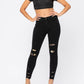 Judy Blue - Destroyed Leopard Patch Skinny Jeans