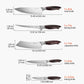 Kitchen Knife Set 5 Piece Damascus Steel Chef Knives