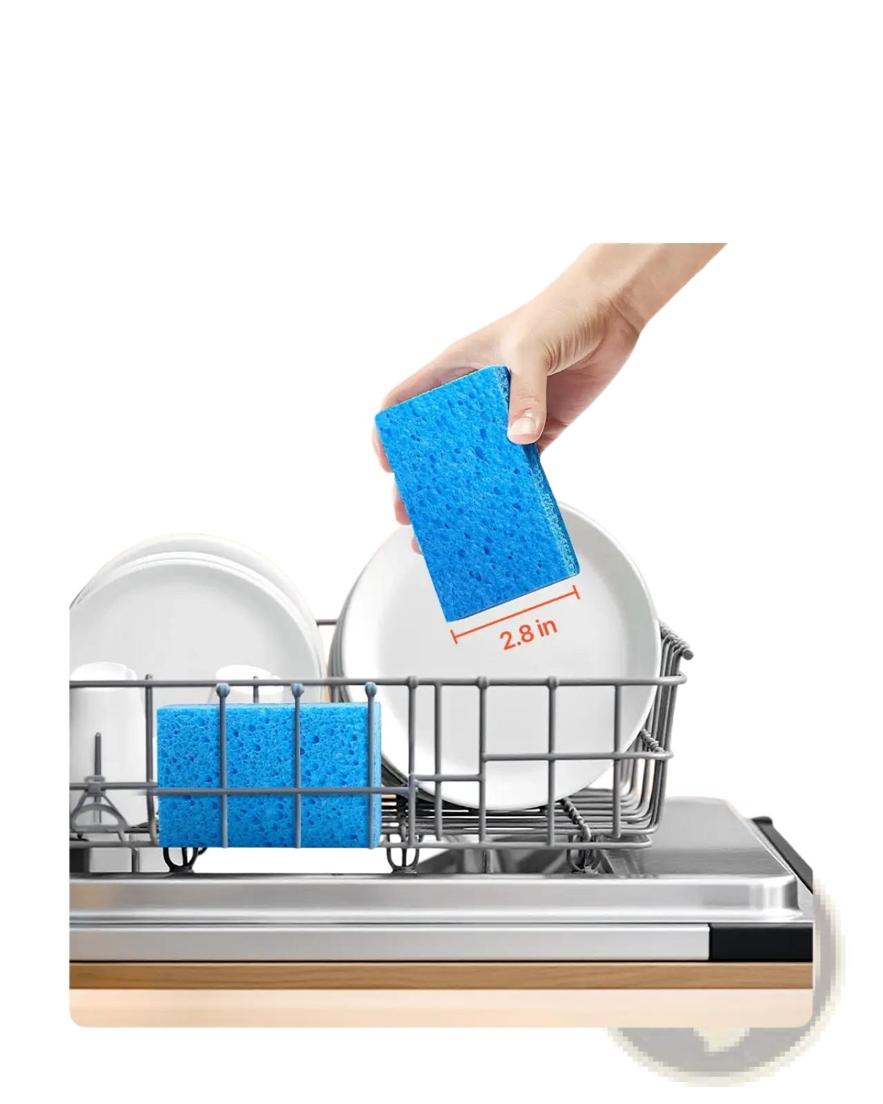 Kitchen Sponges 12 Pack Dual Sided Cellulose Scrub Pads