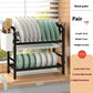 Two Tier Metal Kitchen Dish Drying Rack and Organizer