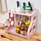 Multilayer Two Tier Kitchen Spice and Utensil Organizer Rack