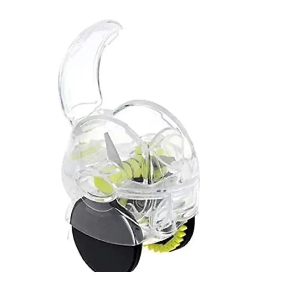 Ergonomic Clear Garlic Press and Mincer with Precision Blades