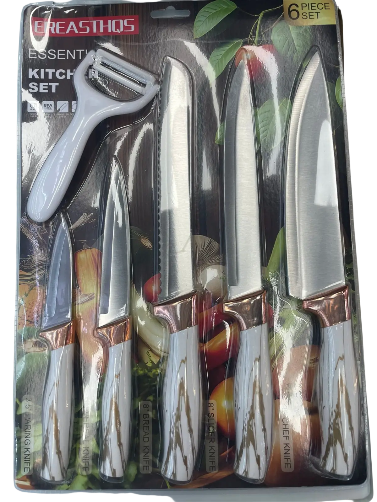 Kitchenware Knife Set with Modern Stainless Steel Blades
