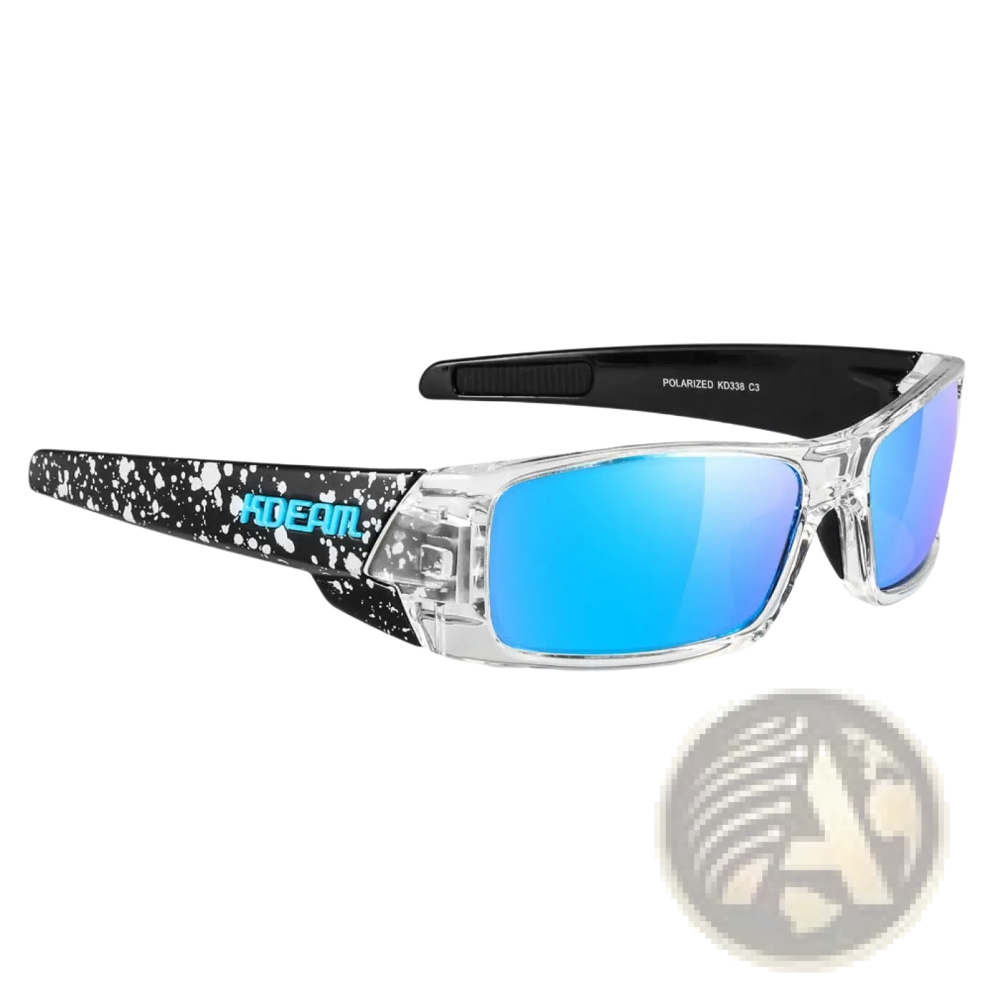 Koda Sport Polarized Square Mirror Lens Sunglasses