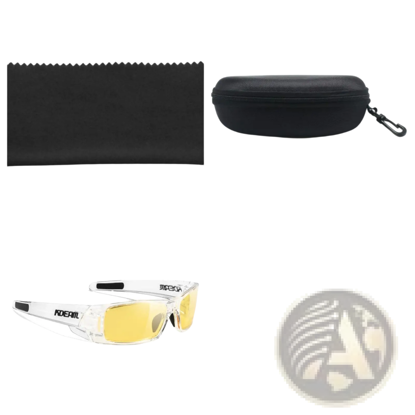 Koda Sport Polarized Square Mirror Lens Sunglasses