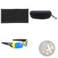Koda Sport Polarized Square Mirror Lens Sunglasses