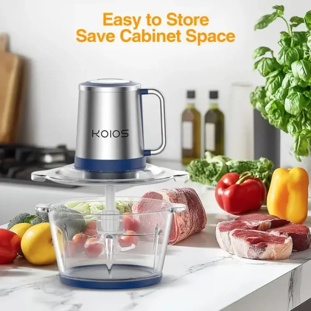 Koios 2l Electric Food Processor with Glass Bowl
