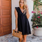 Lace Jacquard v Neck Eyelet Beach Dress with Pockets
