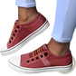 Laceless Canvas Sneakers Striped Slip on Loafers