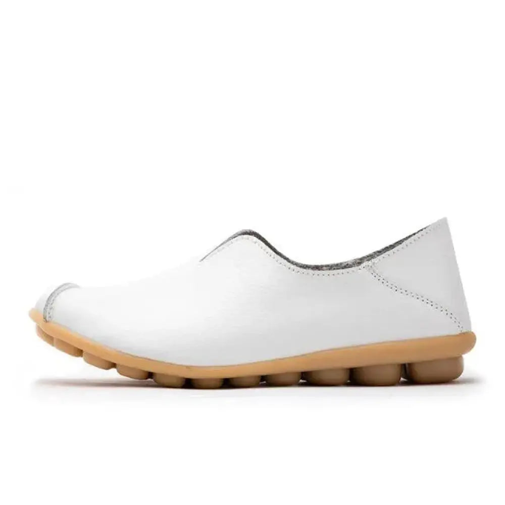 Premium Genuine Leather Slip on Flat Shoes