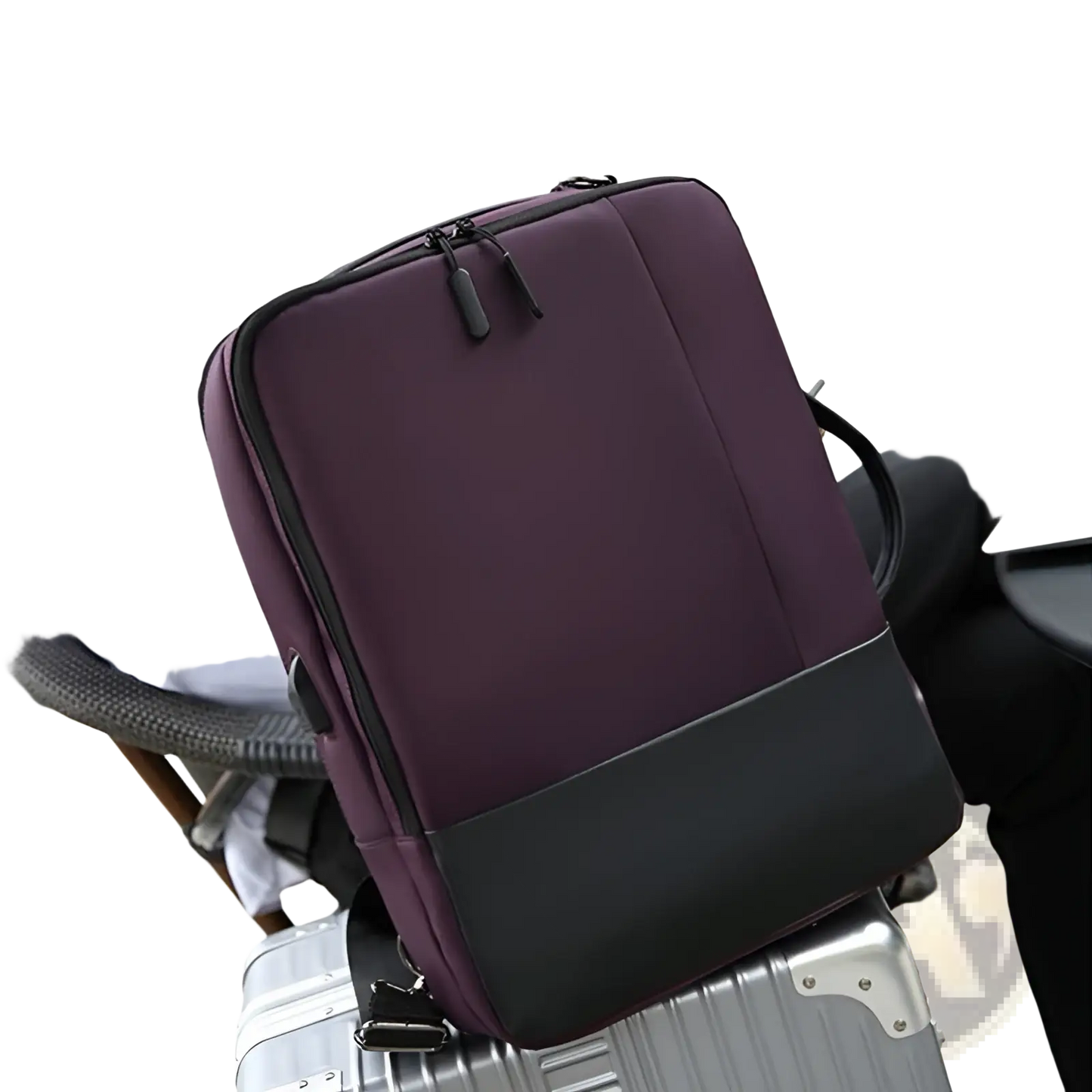 Laptop Backpack Waterproof Nylon Zipper Bag
