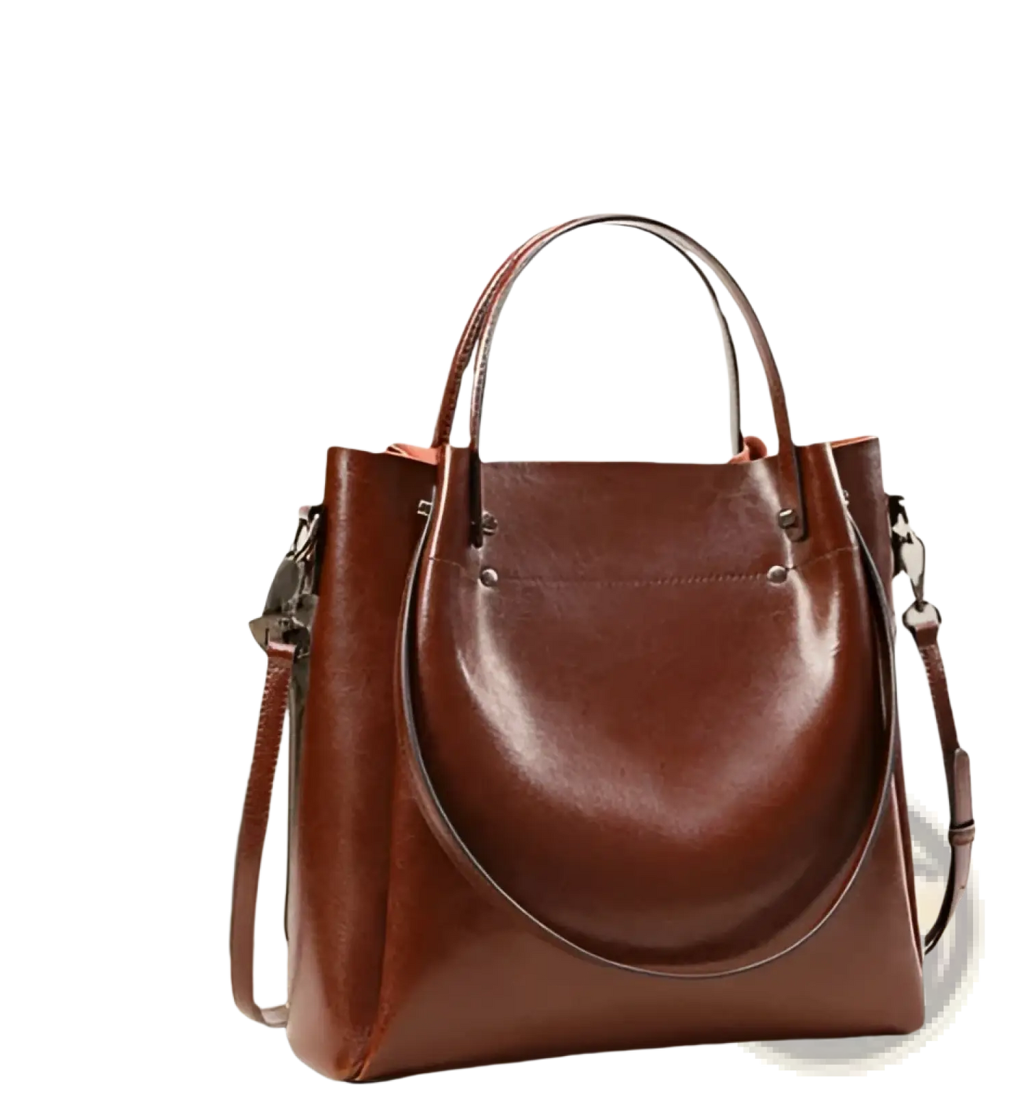 Large Capacity Faux Leather Tote Shoulder Bag