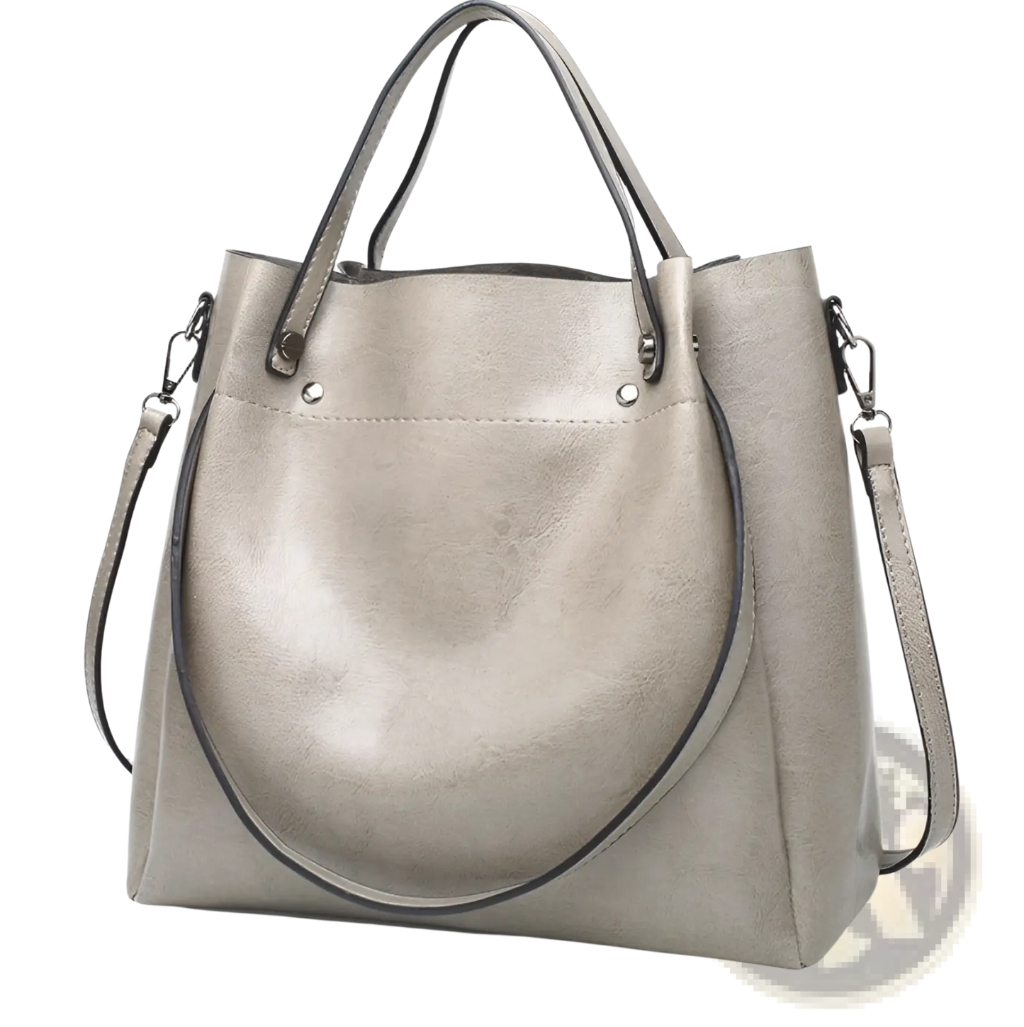 Large Capacity Faux Leather Tote Shoulder Bag