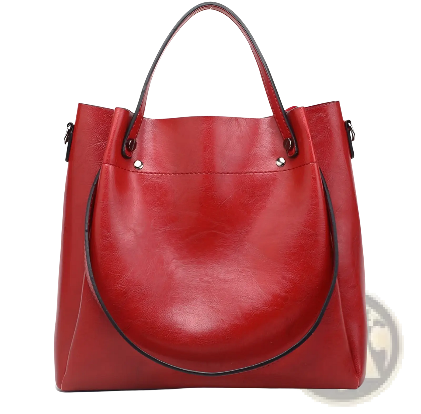 Large Capacity Faux Leather Tote Shoulder Bag