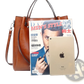 Large Capacity Faux Leather Tote Shoulder Bag