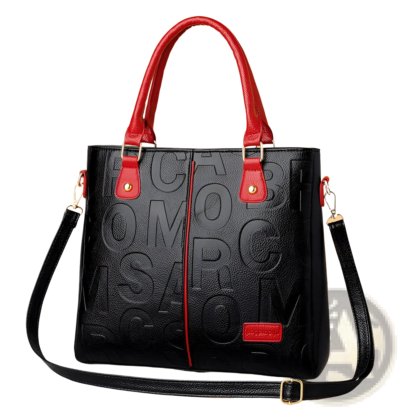 Large Capacity Leather Embossed Shoulder Bag