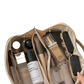 Large Capacity Leather Travel Makeup Bag Organizer