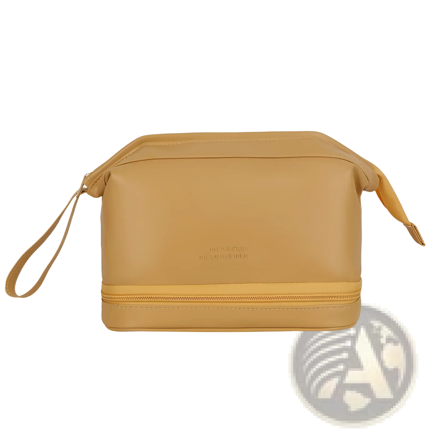 Large Capacity Leather Travel Makeup Bag Organizer